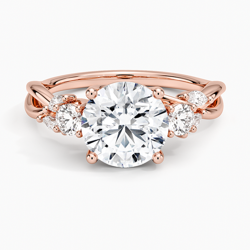Willow Three Stone Diamond Ring