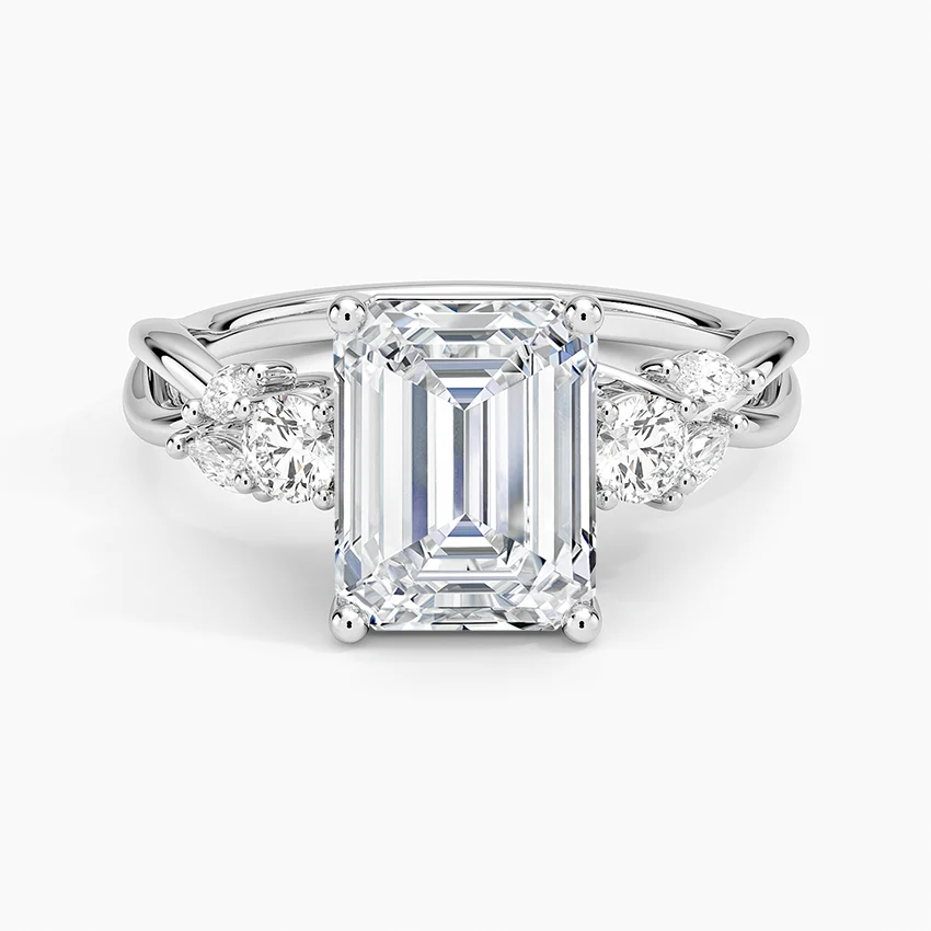 Willow Three Stone Diamond Ring