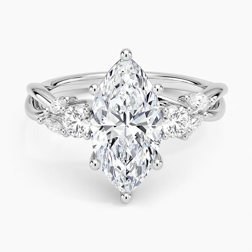 Willow Three Stone Diamond Ring