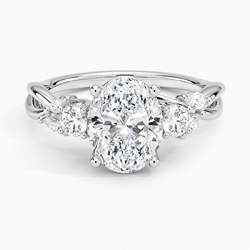 Willow Three Stone Diamond Ring