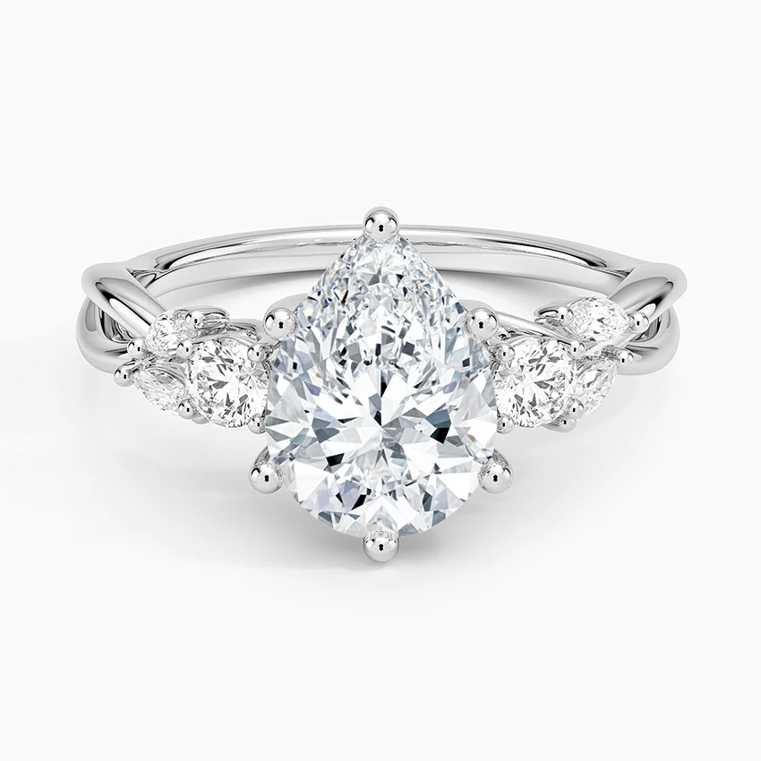 Willow Three Stone Diamond Ring