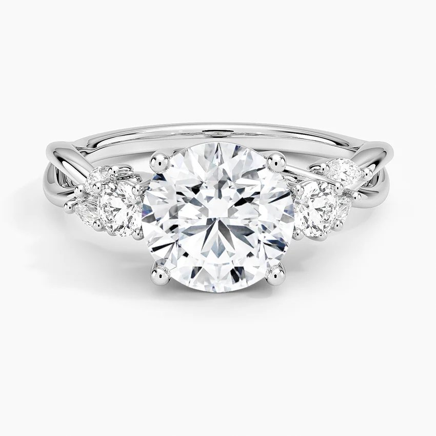 Willow Three Stone Diamond Ring