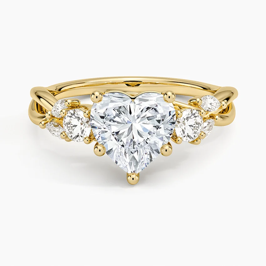 Willow Three Stone Diamond Ring
