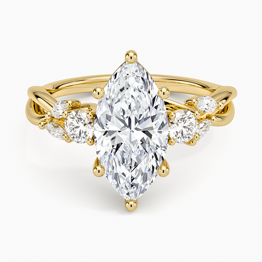 Willow Three Stone Diamond Ring