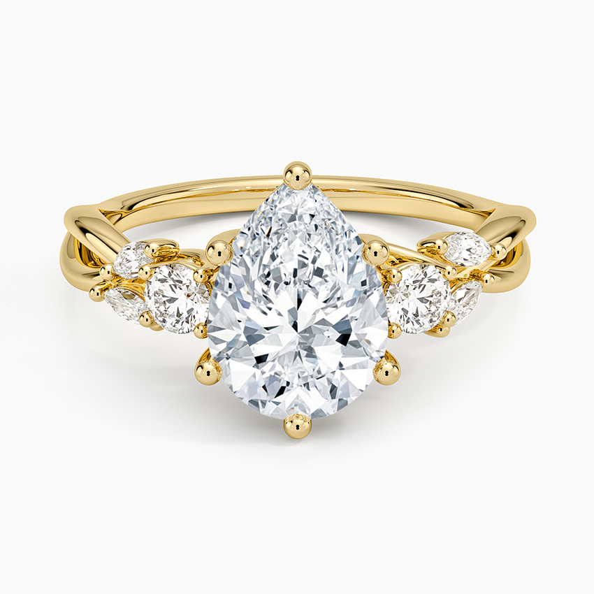 Willow Three Stone Diamond Ring