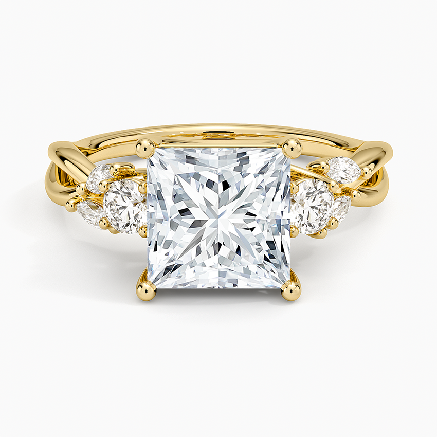 Willow Three Stone Diamond Ring
