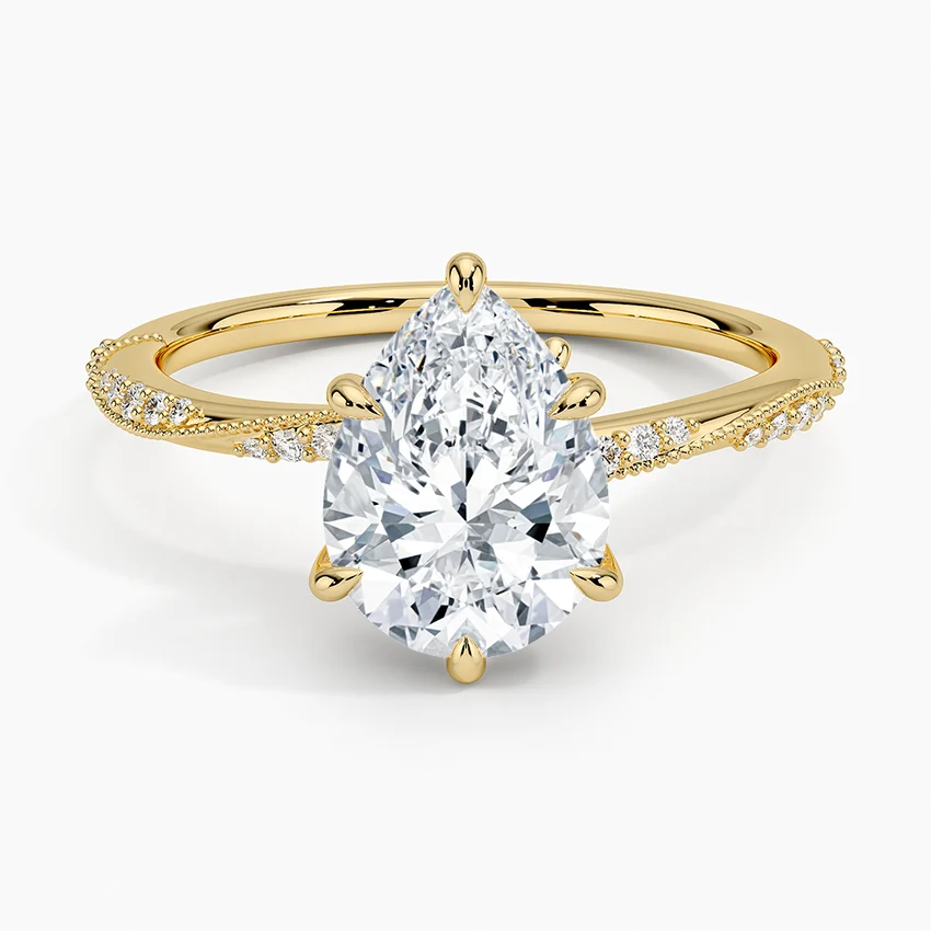 Camellia Hidden Accent 1.5mm Diamond Ring