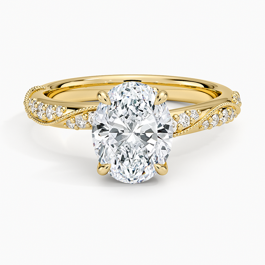 Camellia Hidden Accent 2.5mm Diamond Ring
