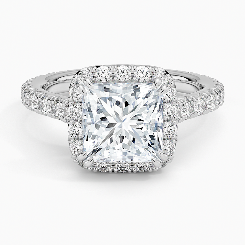 Sienna Halo Three-Quarter Coverage Diamond Ring