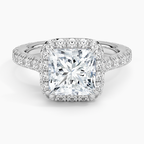 Sienna Halo Three-Quarter Coverage Diamond Ring