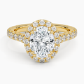 Sienna Halo Three-Quarter Coverage Diamond Ring
