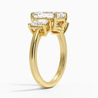 Luxe Helena Radiant-Cut Three Stone Diamond Ring