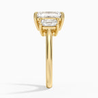 Luxe Helena Radiant-Cut Three Stone Diamond Ring