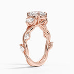 Vintage Secret Garden Three Stone Diamond Ring