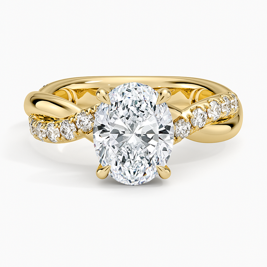 Cascade Twisted Diamond Ring