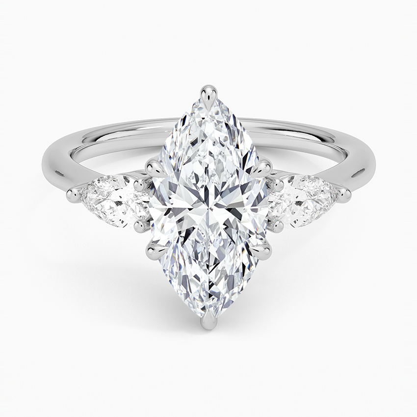 Opera Three Stone Diamond Ring