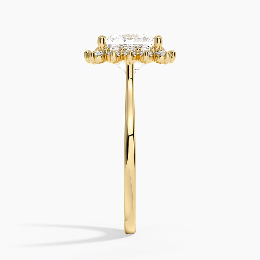 Sunburst Halo Diamond Ring (1/4 ct. tw.)