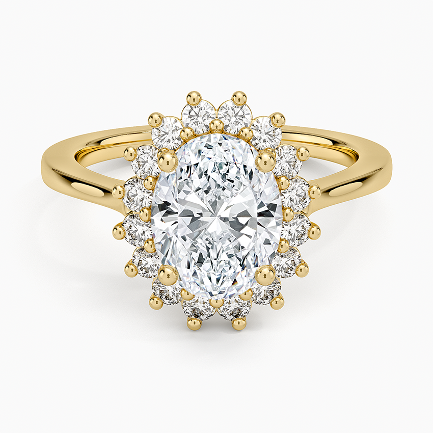 Sunburst Halo Diamond Ring (1/4 ct. tw.)