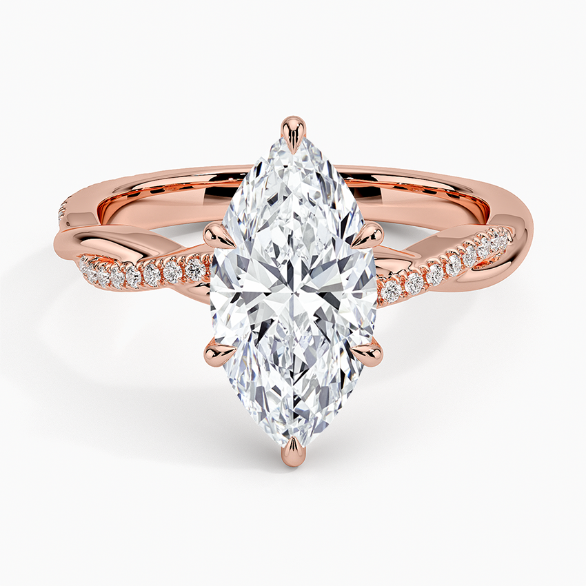 Petite Twisted Vine Diamond Ring