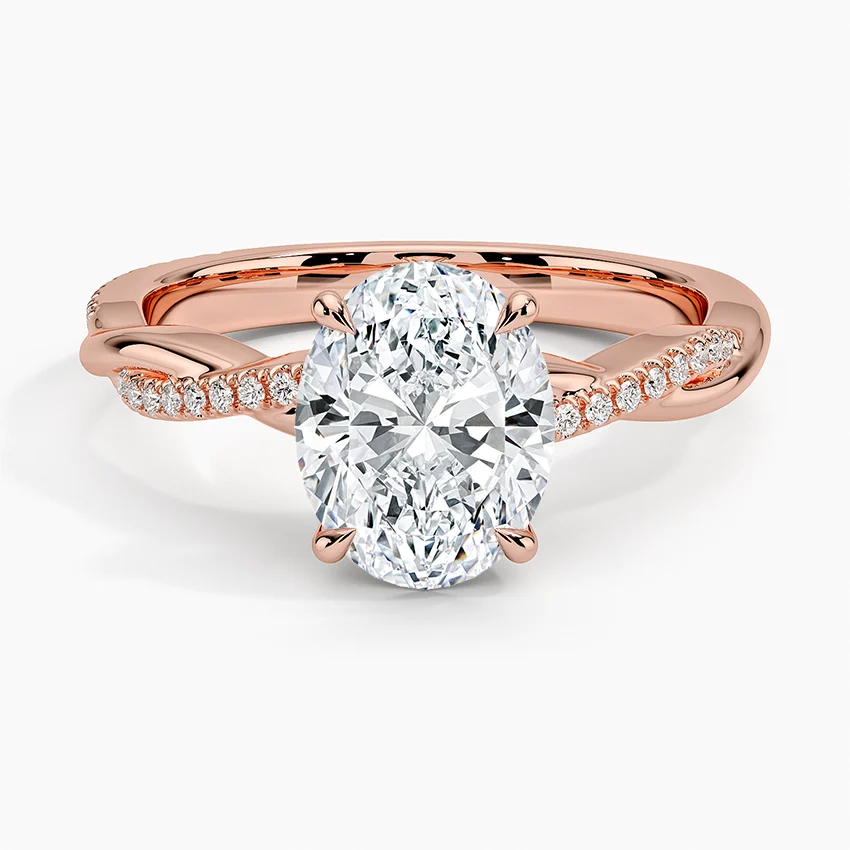 Petite Twisted Vine Diamond Ring