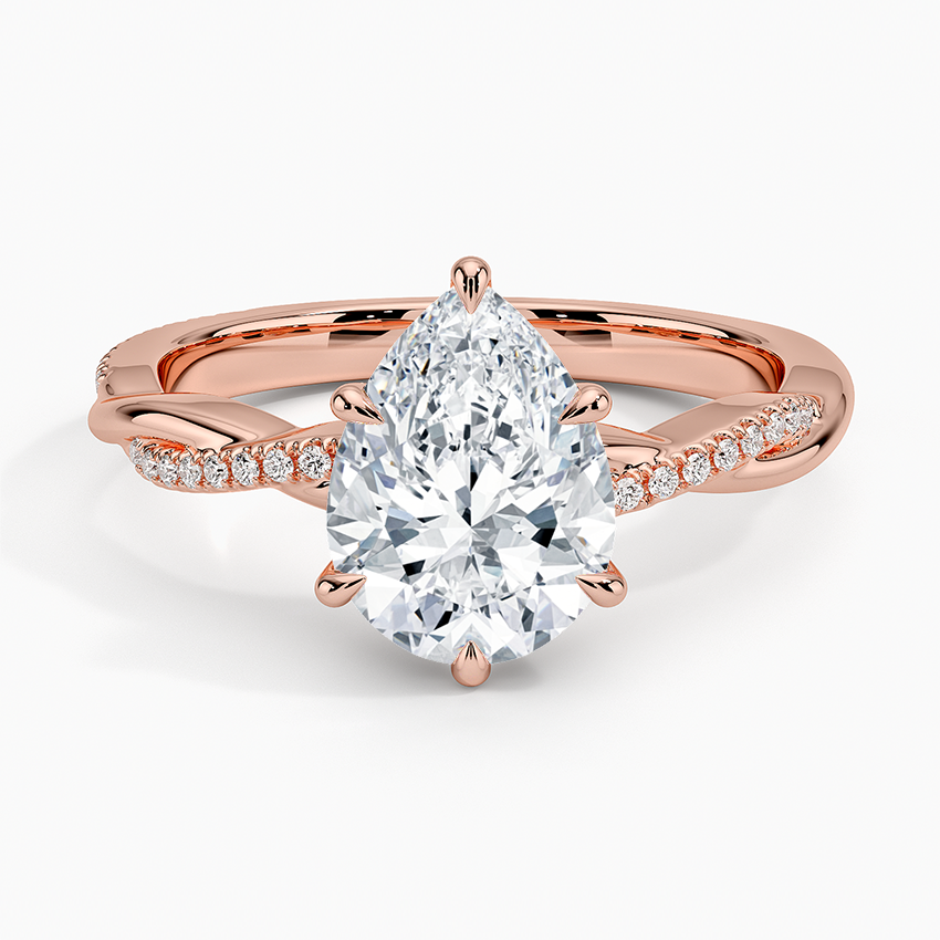 Petite Twisted Vine Diamond Ring