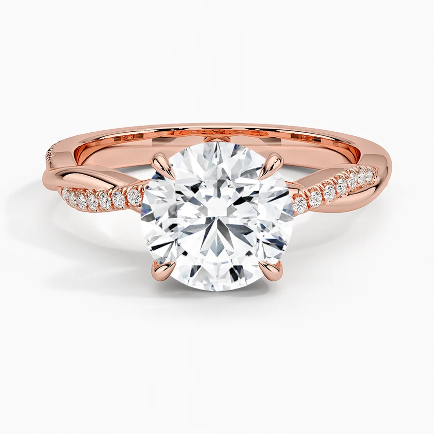 Petite Twisted Vine Diamond Ring