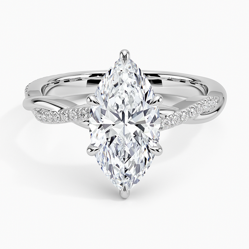 Petite Twisted Vine Diamond Ring