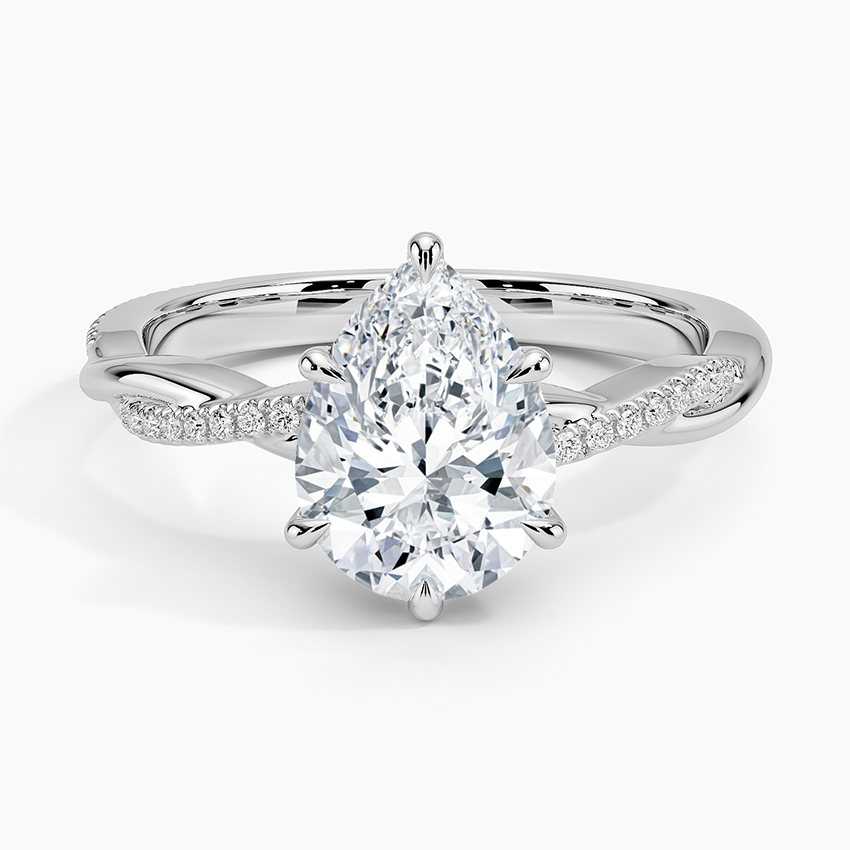 Petite Twisted Vine Diamond Ring