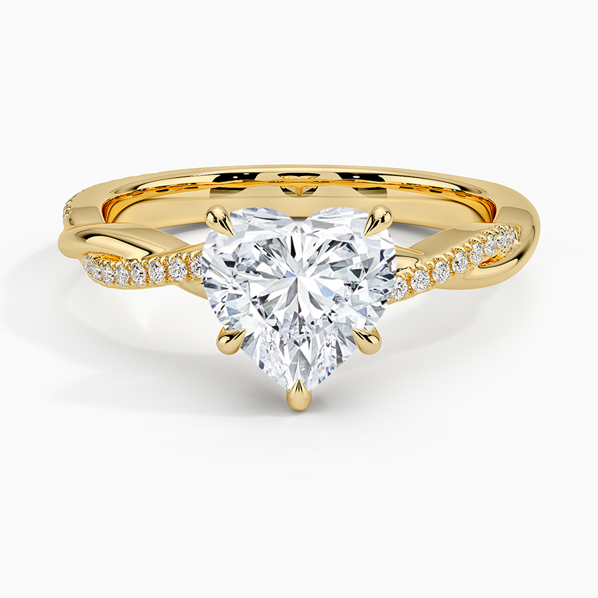 Petite Twisted Vine Diamond Ring