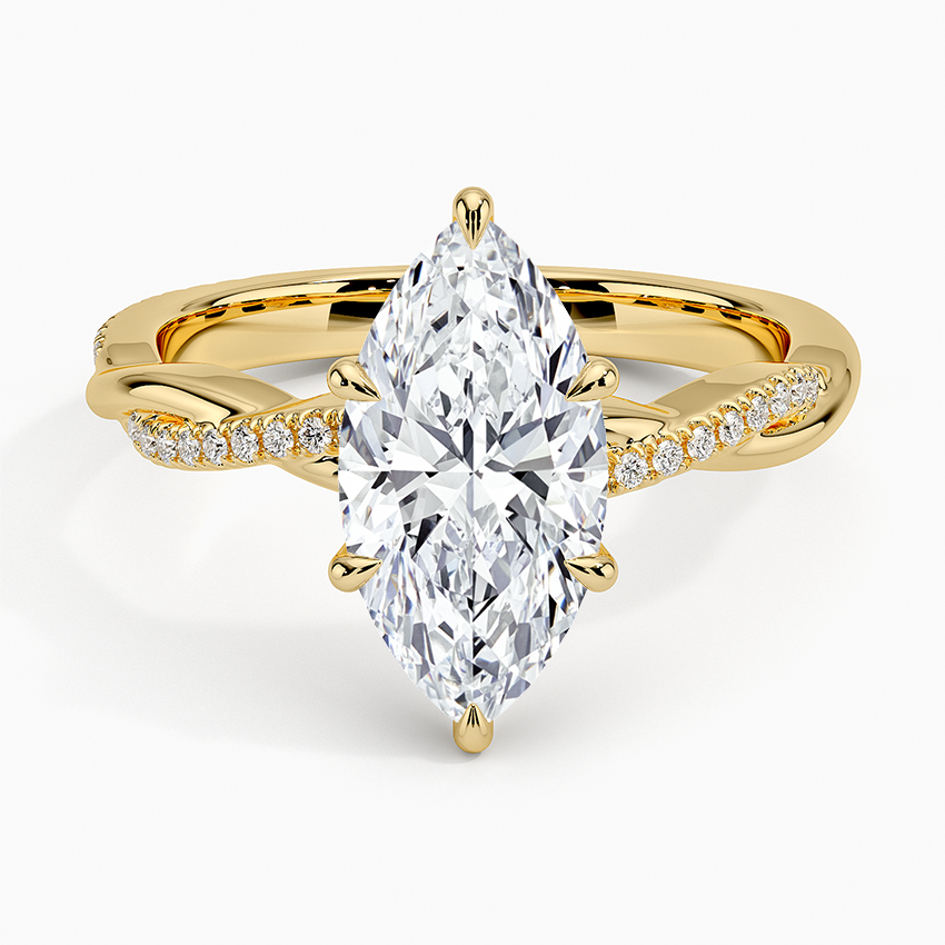 Petite Twisted Vine Diamond Ring