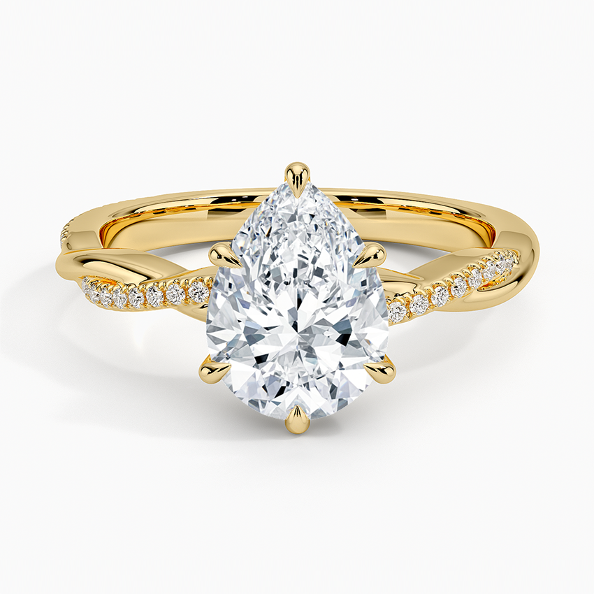 Petite Twisted Vine Diamond Ring