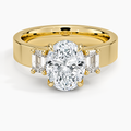 Peyton Emerald Cut Three Stone Diamond Ring
