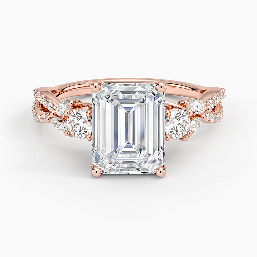 Luxe Willow Three Stone Diamond Ring