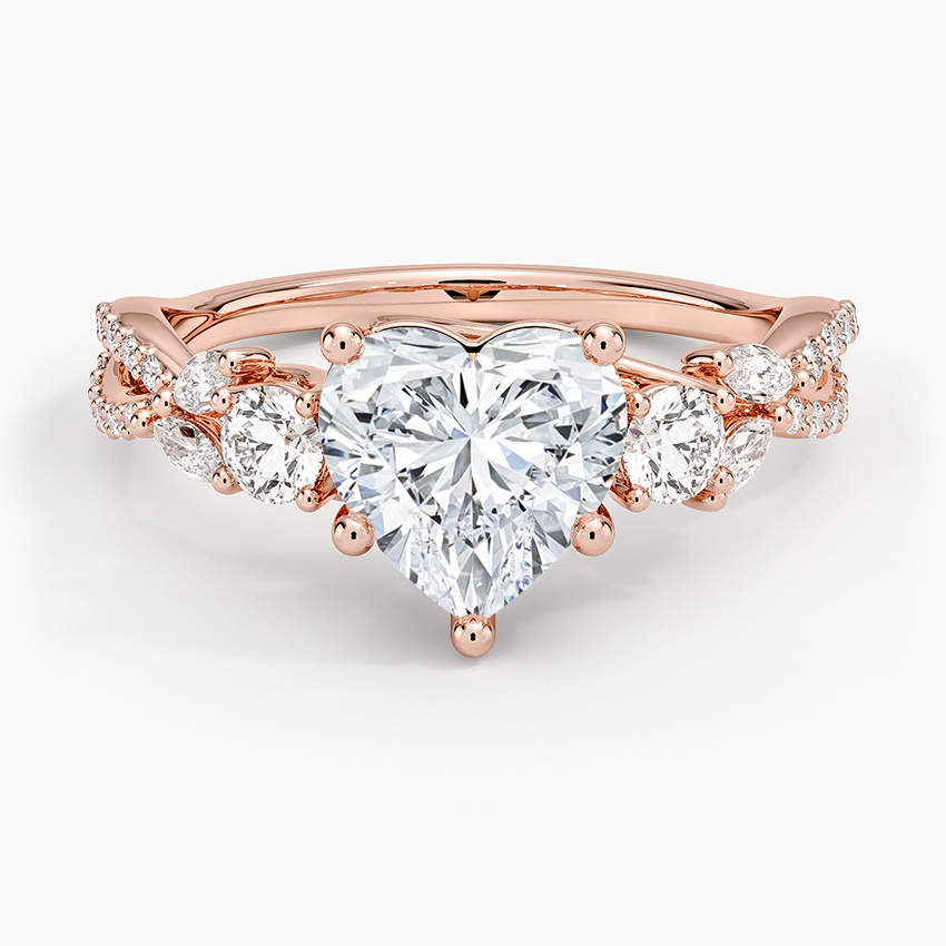 Luxe Willow Three Stone Diamond Ring