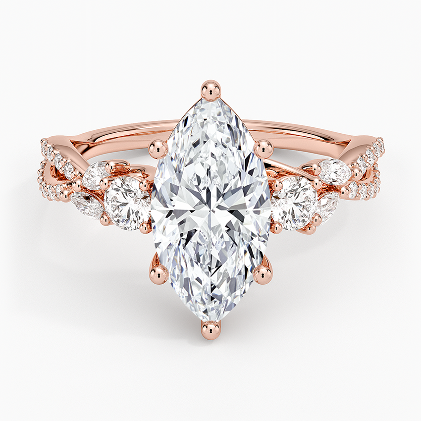 Luxe Willow Three Stone Diamond Ring