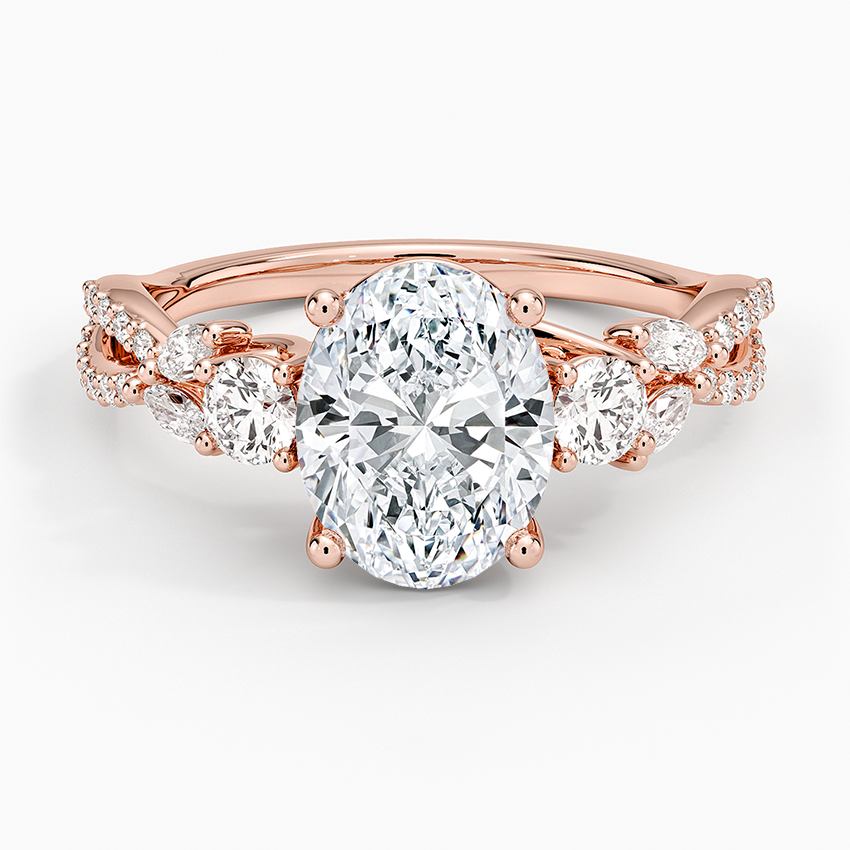 Luxe Willow Three Stone Diamond Ring
