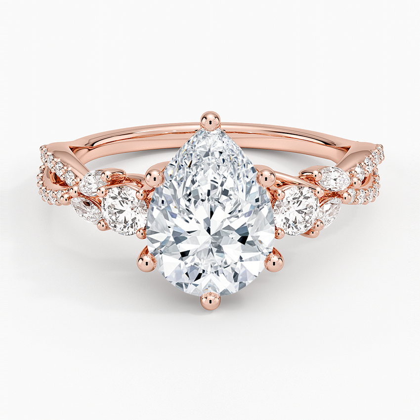 Luxe Willow Three Stone Diamond Ring