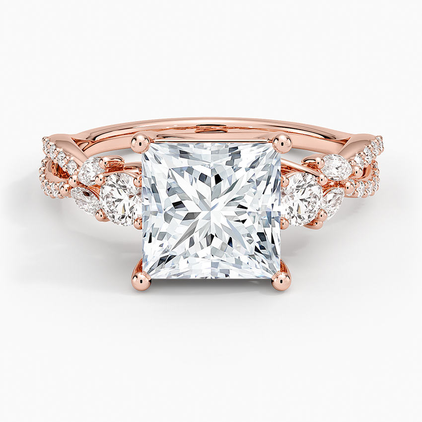 Luxe Willow Three Stone Diamond Ring