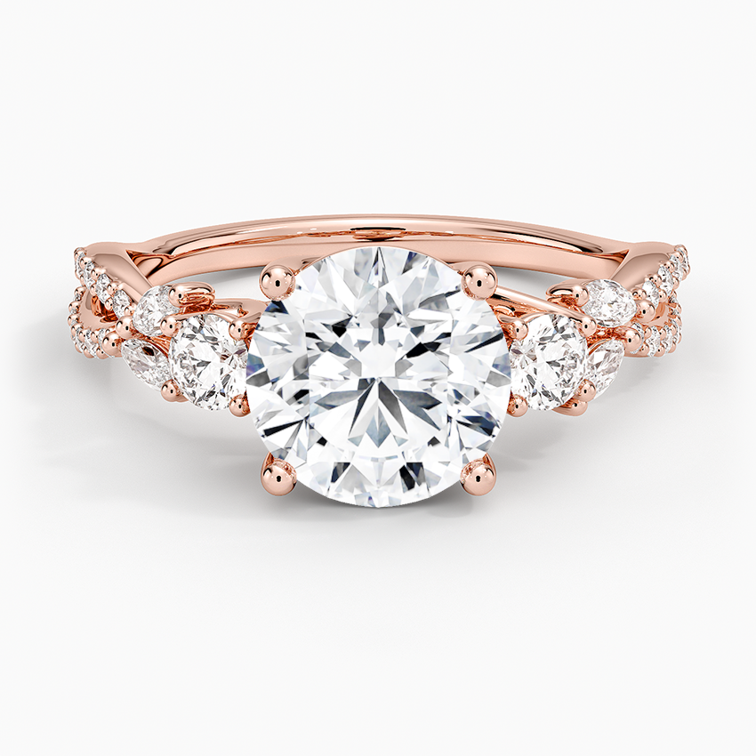 Luxe Willow Three Stone Diamond Ring