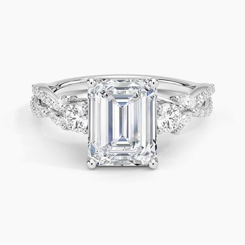 Luxe Willow Three Stone Diamond Ring