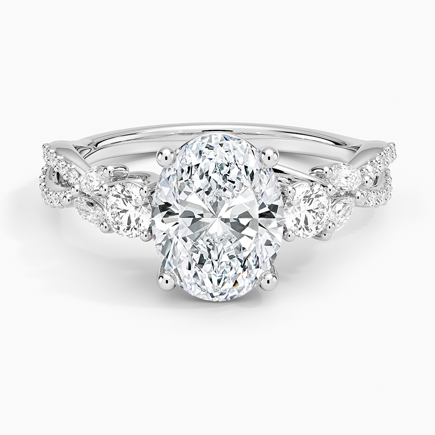 Luxe Willow Three Stone Diamond Ring