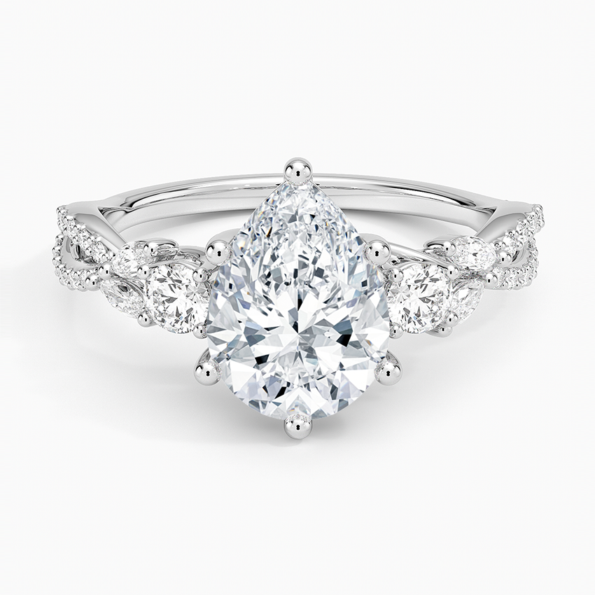 Luxe Willow Three Stone Diamond Ring