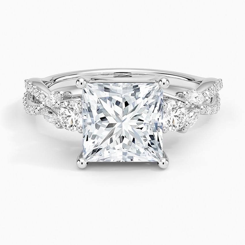 Luxe Willow Three Stone Diamond Ring