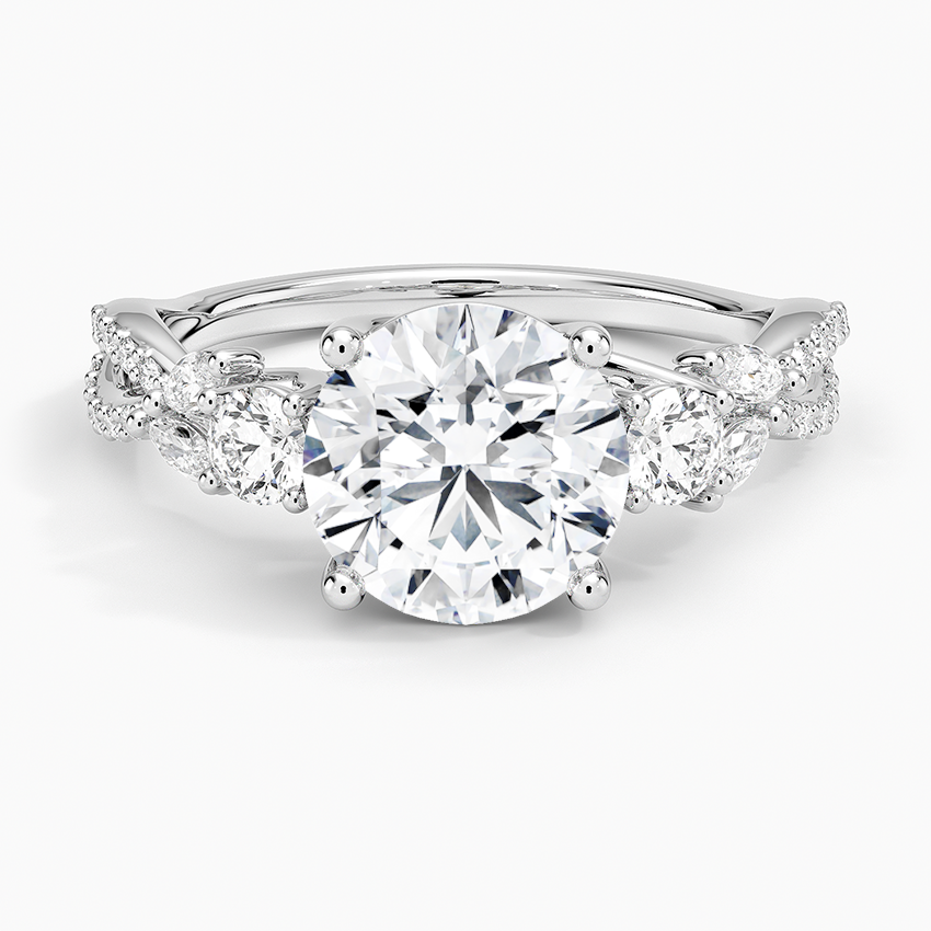 Luxe Willow Three Stone Diamond Ring