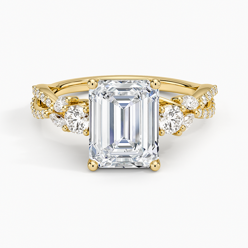 Luxe Willow Three Stone Diamond Ring