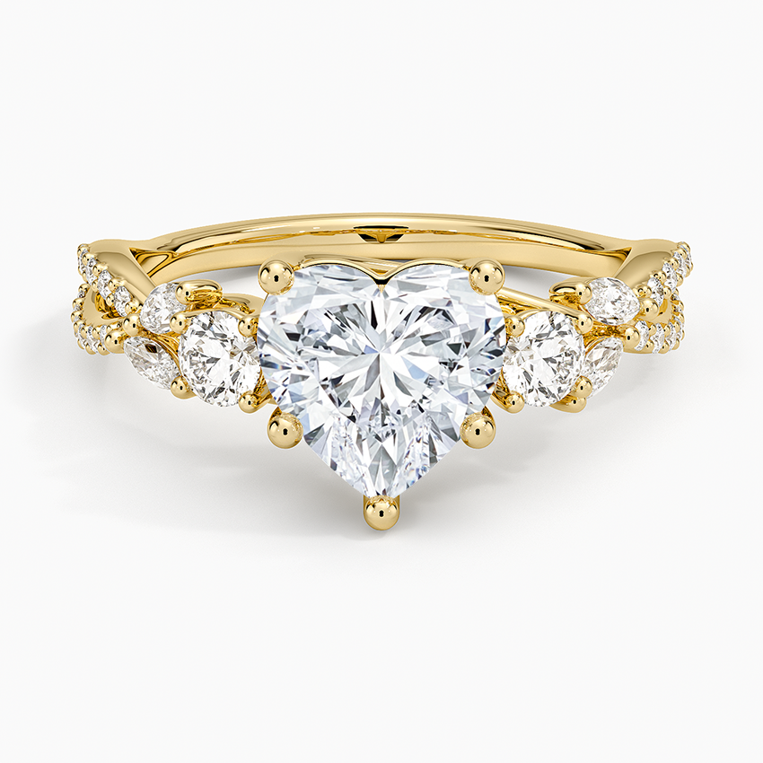 Luxe Willow Three Stone Diamond Ring