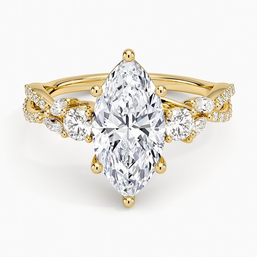 Luxe Willow Three Stone Diamond Ring