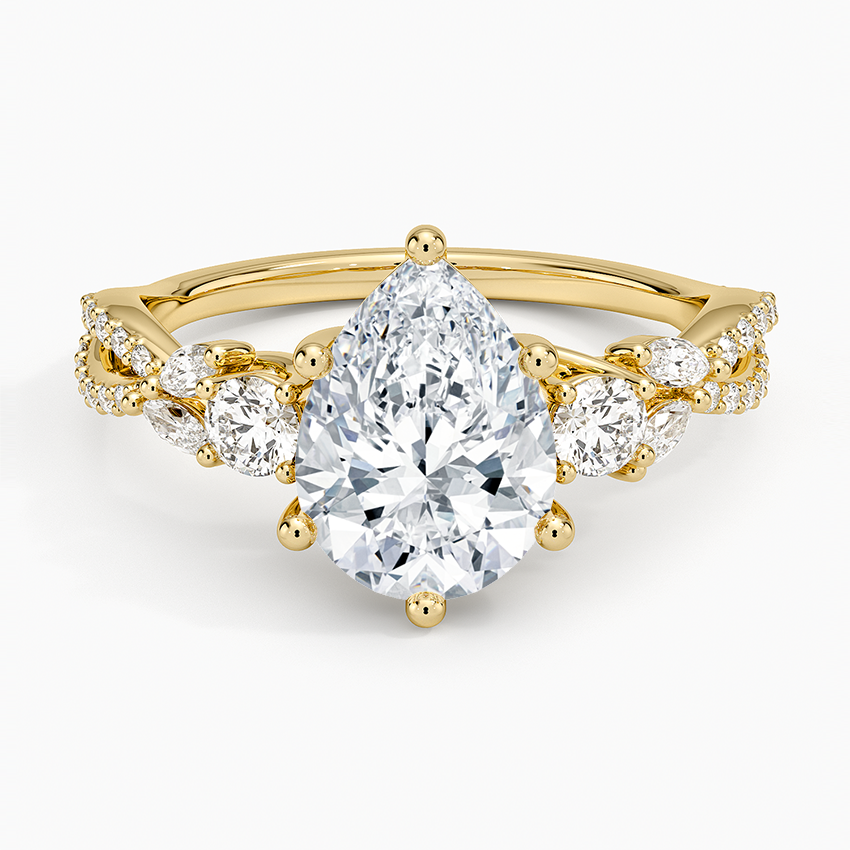 Luxe Willow Three Stone Diamond Ring