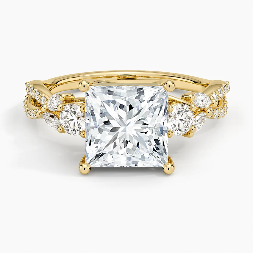 Luxe Willow Three Stone Diamond Ring