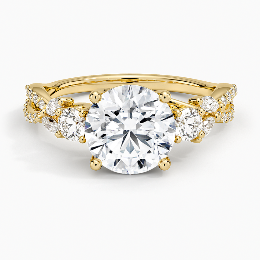 Luxe Willow Three Stone Diamond Ring